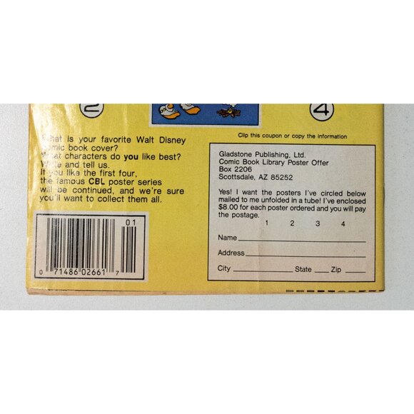 Walt Disneys Uncle Scrooge Comic No. 213 January 1987 Gladstone - Picture 13 of 13